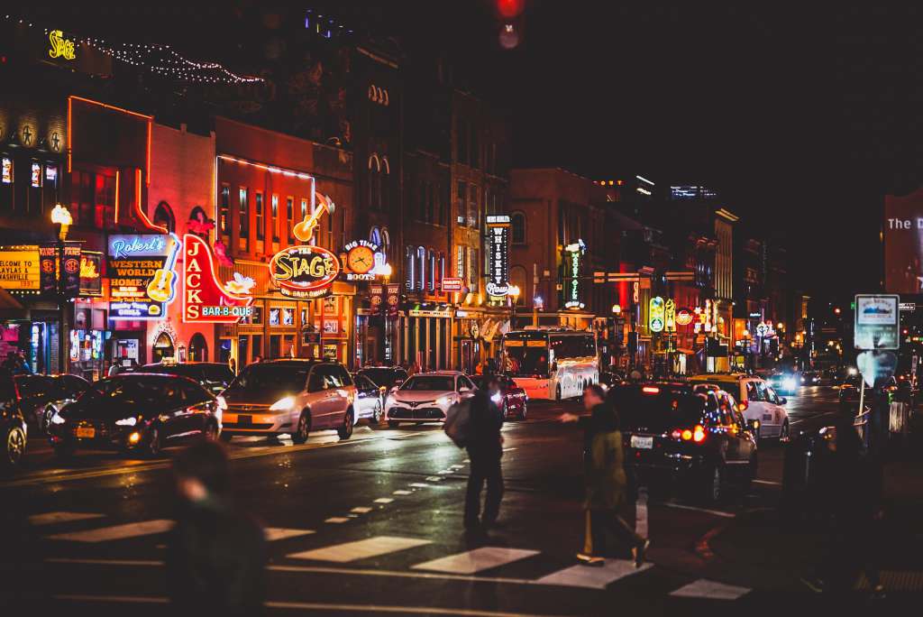 Broadway, Downtown Nashville, TN scene